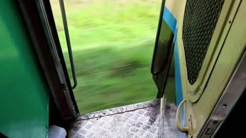 Trip In The Burmese Train (3 of 10) Stock Footage 85255876