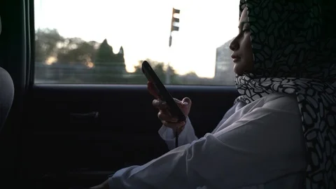 A trip to the city with uber. Enjoying inside uber car. 스톡 동영상 106273979