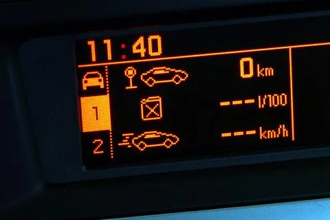 Trip computer Foto stock