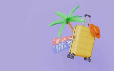 Trip with copy space, Summer vacation, Tropical journey promotion イラスト素材