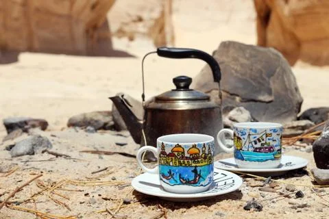 Trip to desert Stock Photos