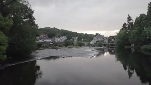 A trip down llangollen river Video stock 221845887