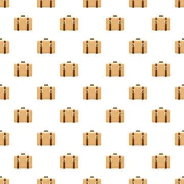 Trip leather bag pattern seamless vector Stock Illustration