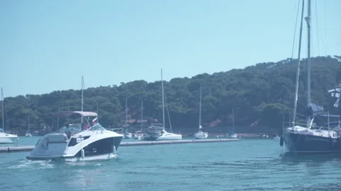 Trip to Mediterranean Sea Stock Footage 152091711