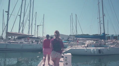 Trip to Mediterranean Sea Stock Footage 152092156
