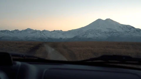 A trip on Mountain Ranges road Stock Footage 98451030