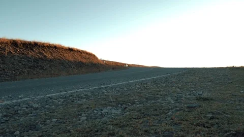 A trip on mountain road Stock Footage 98450959