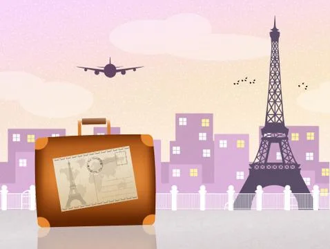 Trip to Paris イラスト素材