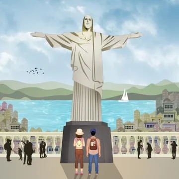 Trip to Rio de Janeiro Stock Illustration
