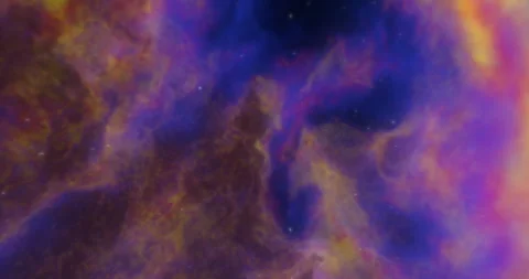 Trip Through a Bright Nebula (2160p 25fps) Stock Footage 291892222