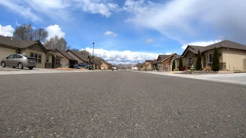 A trip through the neighborhood Stock Footage 105888642