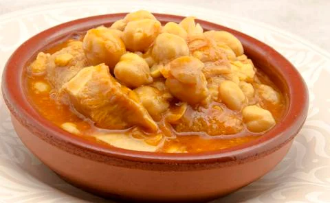 Tripe with chickpeas Stock Photos