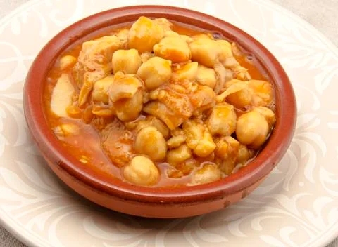 Tripe with chickpeas Stock Photos