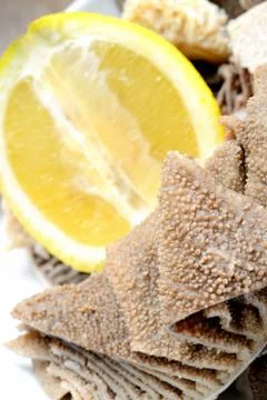 Tripe with lemon Stock Photos