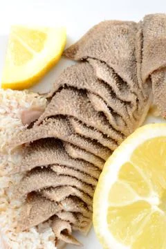 Tripe with lemon Stock Photos