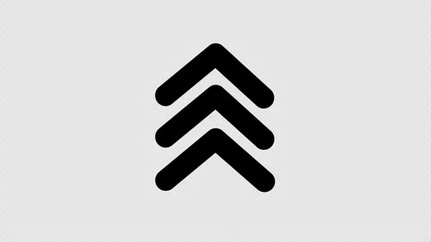 Triple Up Arrow Transparent Overlay Loop 動画素材 330295473