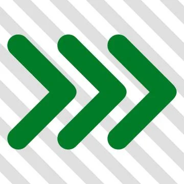 Triple Arrowhead Right Vector Icon Illustrazione stock