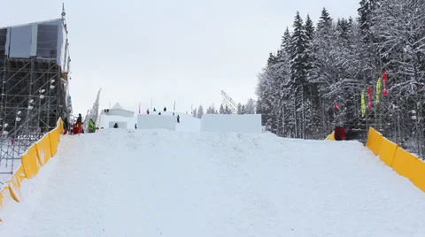 Triple Back Flips And Three Twists Stock Footage 39148886