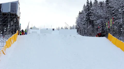 Triple Back Flips And Two Twists Stock Footage 39148778