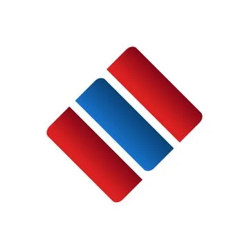 Triple Box Shape Abstract Symbol Stock Illustration