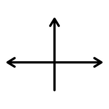 Triple branching path arrow. Stock Illustration