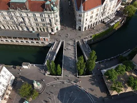 Triple bridge Stock Photos