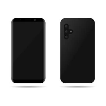 Triple camera phone Stock Illustration