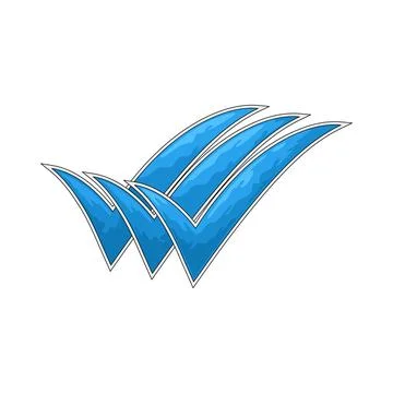 Triple check illustration 스톡 일러스트