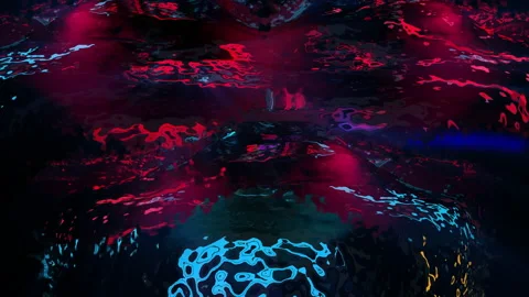 Triple colored waterfall Stock Footage 147753352