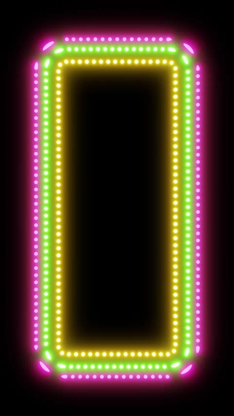 Triple colorful frame vertical 3d render. Design element for infographics, video Stock Footage 332177283