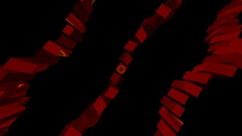 Triple cube lines Stock Footage 97168027