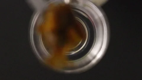 Triple Dab on a clear Quartz nail Stock Footage