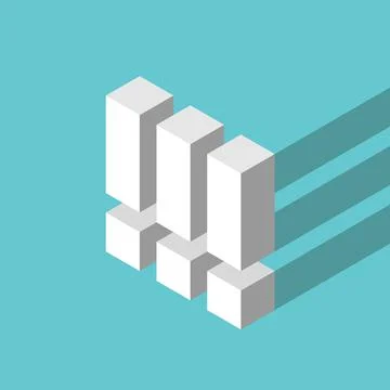 Triple exclamation mark, shadow Stock Illustration