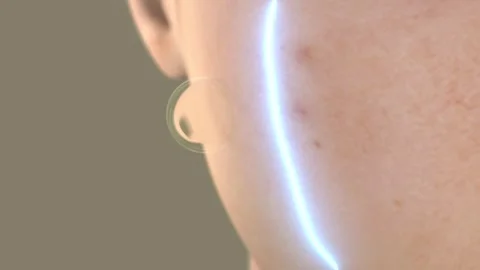 Triple-function serum for beauty, skin care and wrinkle reduction. 3D render Stock Footage 296476421
