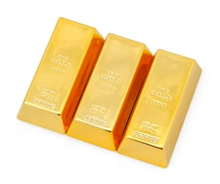 Triple gold bars Stock Illustration