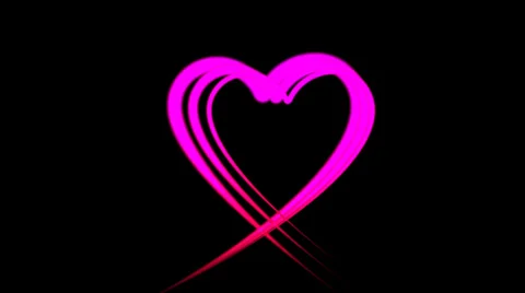 Triple Hearts animation Stock Footage 37379191