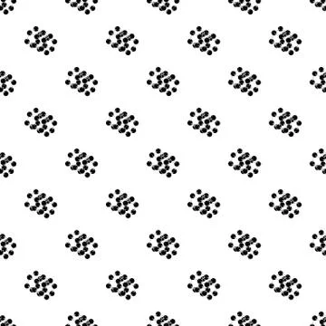 Triple molecule pattern seamless Stock Illustration