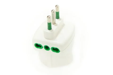 Triple plug isolated Stock-Fotos