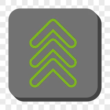 Triple Pointer Up Rounded Square Button イラスト素材