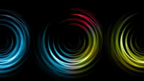 Triple rings flare pattern Stock Illustration