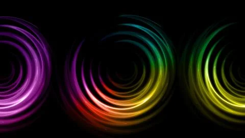 Triple rings flare pattern Illustrazione stock