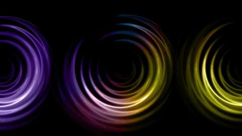 Triple rings flare pattern Stock Illustration