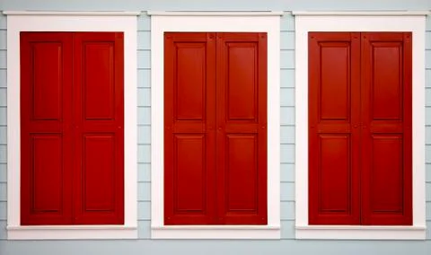 Triple shutters Stock Photos