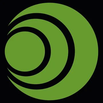 Triple Slash Green Symbol from Video Game Stock Illustration
