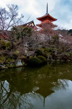Triple tower and reflection Stock Photos
