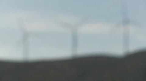 Triple Turbine Rack Focus 2  Stock Footage 1039810