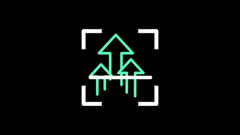 Triple Upward Arrows Stock Footage 334178835