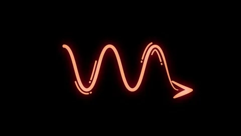 Triple Wave Downward Arrow Motion Animation Stock Footage 347212935