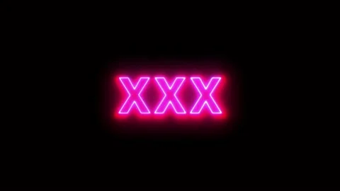 Triple X Glitched shape design motion graphic. Stock Footage 154541662