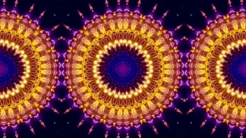 Triplet Mandala Stock Footage 134379929